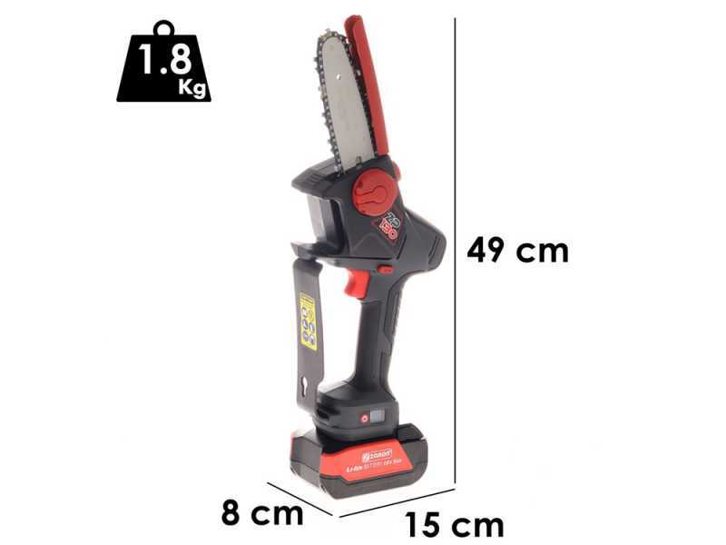 Zanon ZP 130 - Potatore elettrico a batteria - 2 batterie incluse