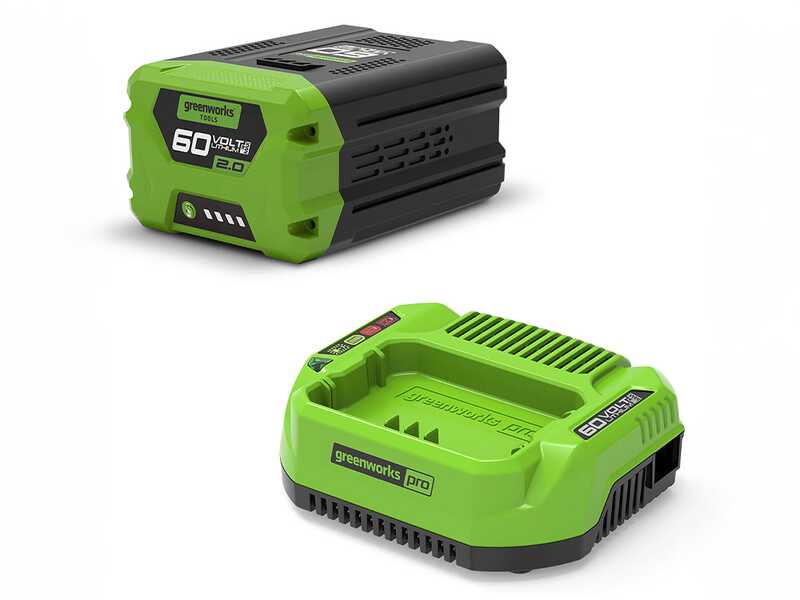 Greenworks G60PHT51 - Tagliasiepi su asta di prolunga a batteria 60V 2Ah - Starter kit 60V 2Ah in omaggio!