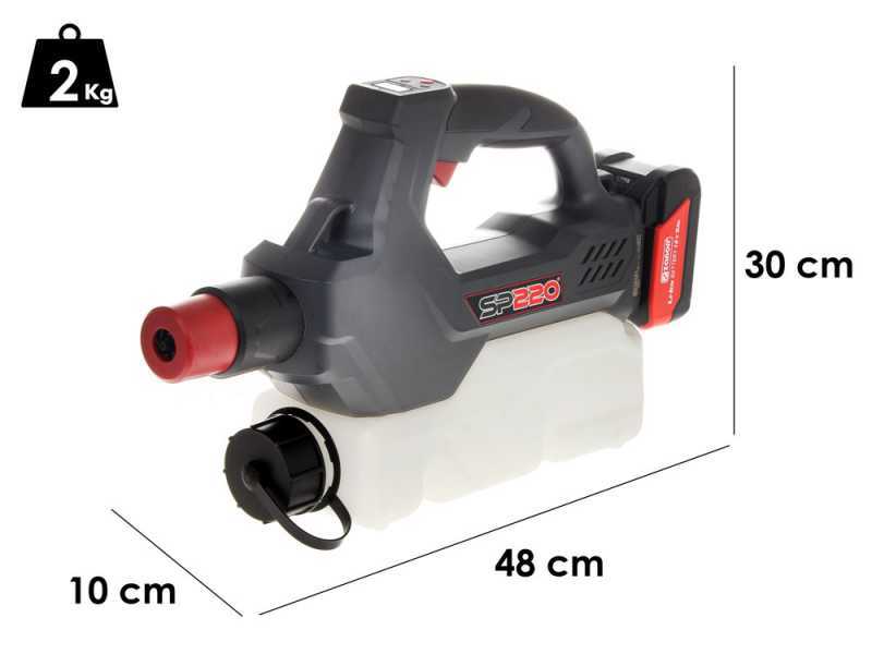 ZANON SP 220 - Atomizzatore a batteria portatile - 18V 5Ah