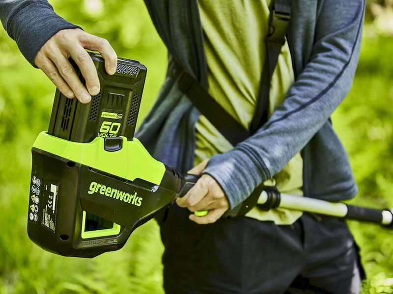 Greenworks GD60PS25 - Potatore su asta di prolunga a batteria 60V - SENZA BATTERIE E CARICABATTERIE