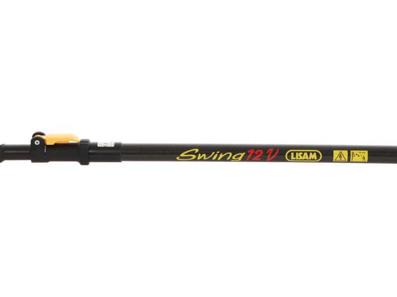Lisam Swing - Abbacchiatore Elettrico a batteria - Con 8 + 8 denti in carbonio - Asta Telescopica