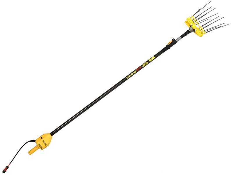 Lisam Swing - Abbacchiatore Elettrico a batteria - Con 8 + 8 denti in carbonio - Asta Telescopica