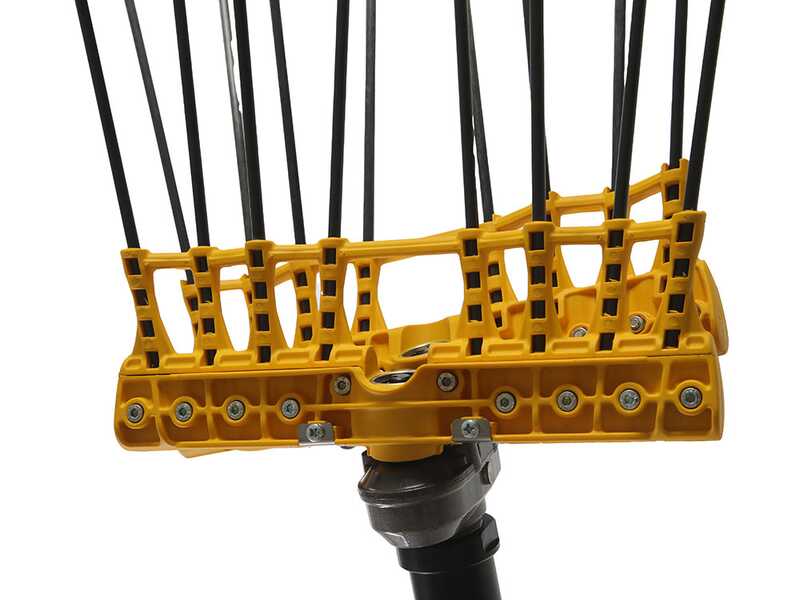 Lisam Swing - Abbacchiatore Elettrico a batteria - Con 8 + 8 denti in carbonio - 240 cm - Asta Fissa