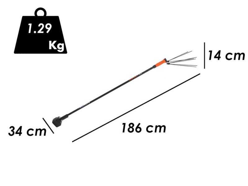 Jolly V34 - Abbacchiatore con batterie a litio - Asta Fissa