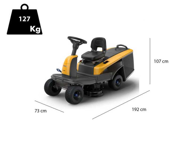 Stiga SWIFT 372e - Rider trattorino tagliaerba a batteria - Batterie ePower - Larghezza di taglio 72 cm