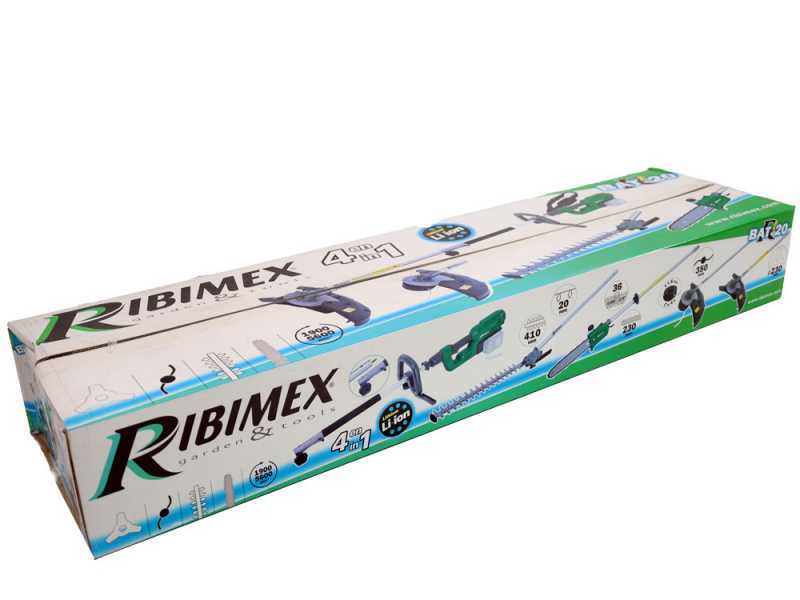 Ribimex PRBAT20-4EN1SB - Decespugliatore multifunzione a batteria - 40V - 4Ah