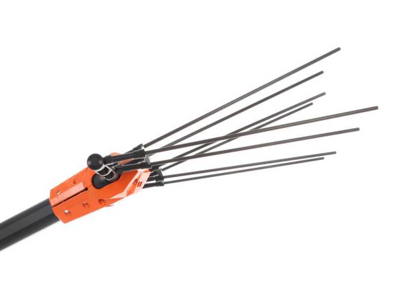 Jolly Italia V50X - Abbacchiatore elettrico a batteria - 36V - con asta telescopica e prolunga Step-Up