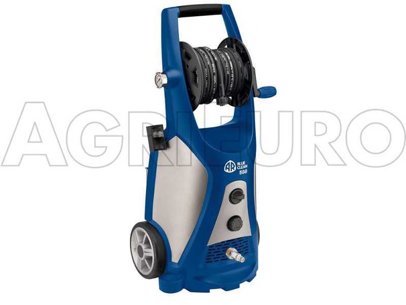 Annovi &amp; Reverberi AR 588 - Idropulitrice semiprofessionale a freddo con manometro e avvolgitubo  - 500 lt/h - 150 bar