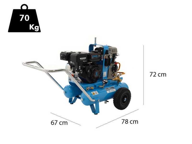 Campagnola MC 548 - Motocompressore a scoppio motore benzina 7HP