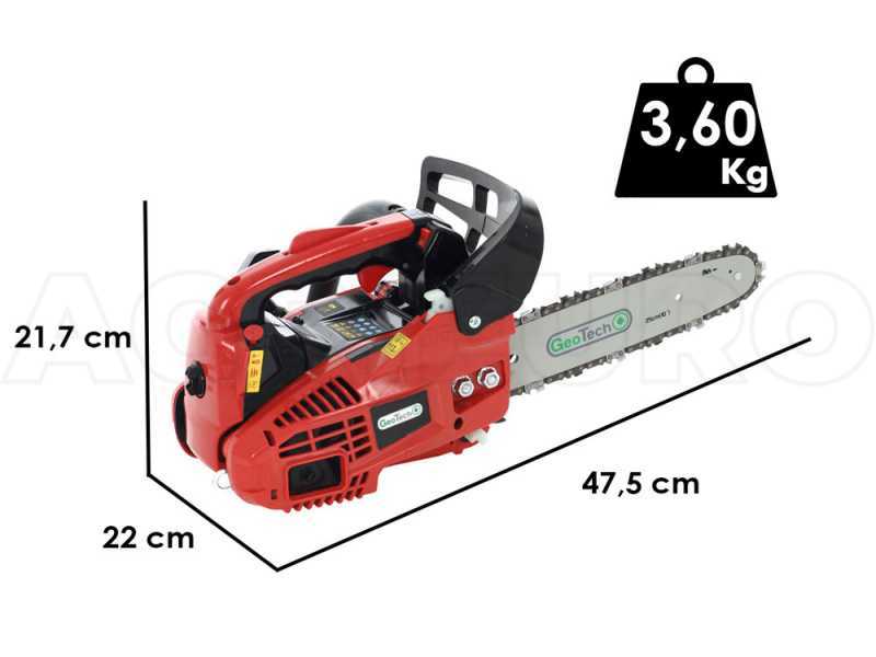 GeoTech GMS 25-25 - Motosega a scoppio da potatura - Lama da 25cm