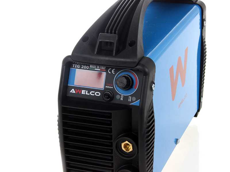 Awelco Mikrotig 200 - Saldatrice Inverter (MMA, TIG LIFT) + Valigetta, corrente continua (DC), con innesco a striscio