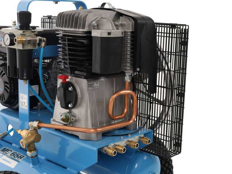 Campagnola MC 658 - KIT Motocompressore 7HP + 2 Abbacchiatori pneumatici Tuono Evo