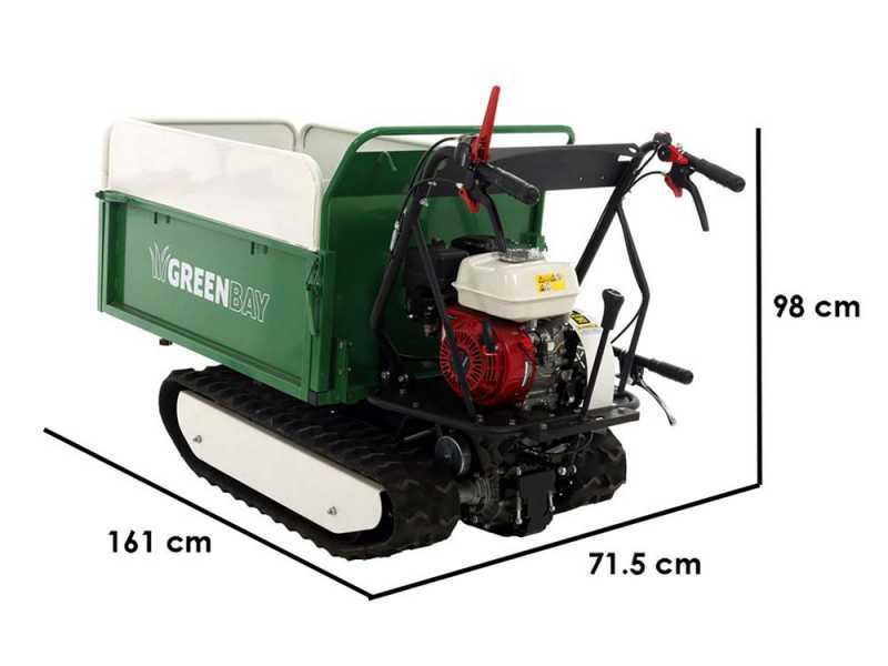 GreenBay EXPANDER 500 HONDA GX200 - Motocarriola cingolata estensibile - Portata 500Kg
