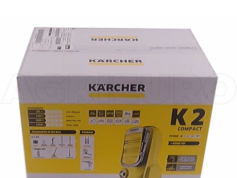 Karcher K2 Compact Home - Idropulitrice compatta ad acqua fredda - 360 lt/ora -110 Mbar