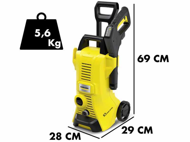 Karcher K3 Power Control - Idropulitrice compatta ad acqua fredda - 120 bar - 380 lt/h