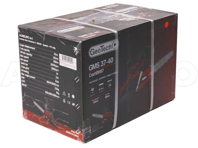GeoTech GMS 37-40 - Motosega a scoppio da taglio - Lama da 40cm
