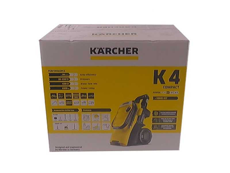 Karcher K4 Compact Home - Idropulitrice a freddo + Home Kit  - 420 lt/h - 130 bar