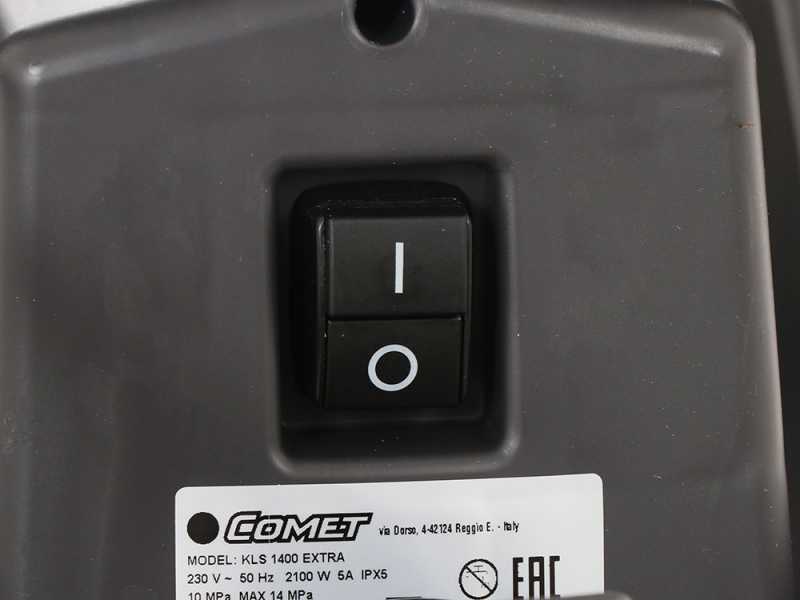 Comet KLS 1400 Extra - Idropulitrice a freddo semiprofessionale - Con avvolgitubo - 140 bar - 400 l/h