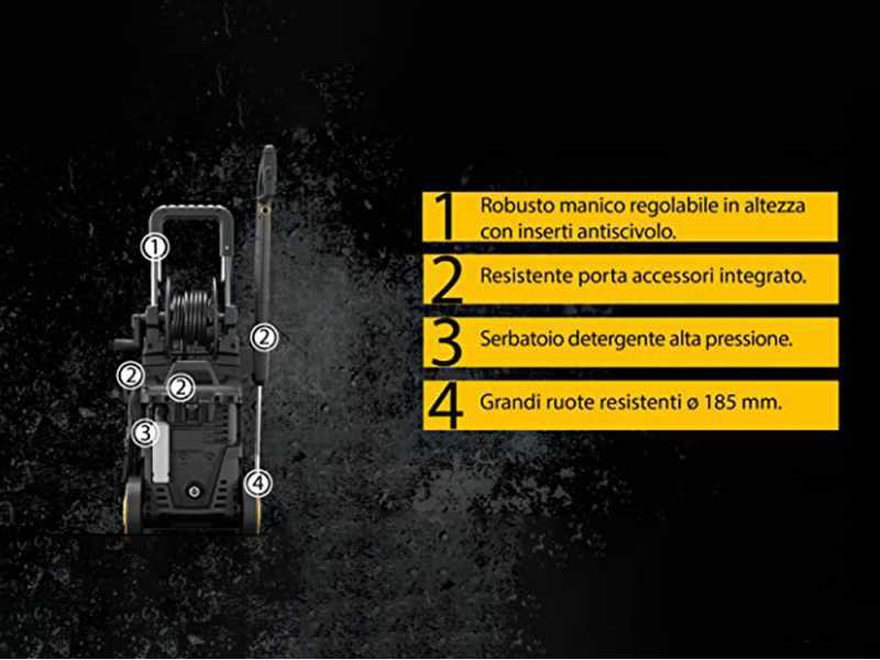 DEWALT DXPW002ME - Idropulitrice semiprofessionale ad acqua fredda - 450 l/h - 150 bar