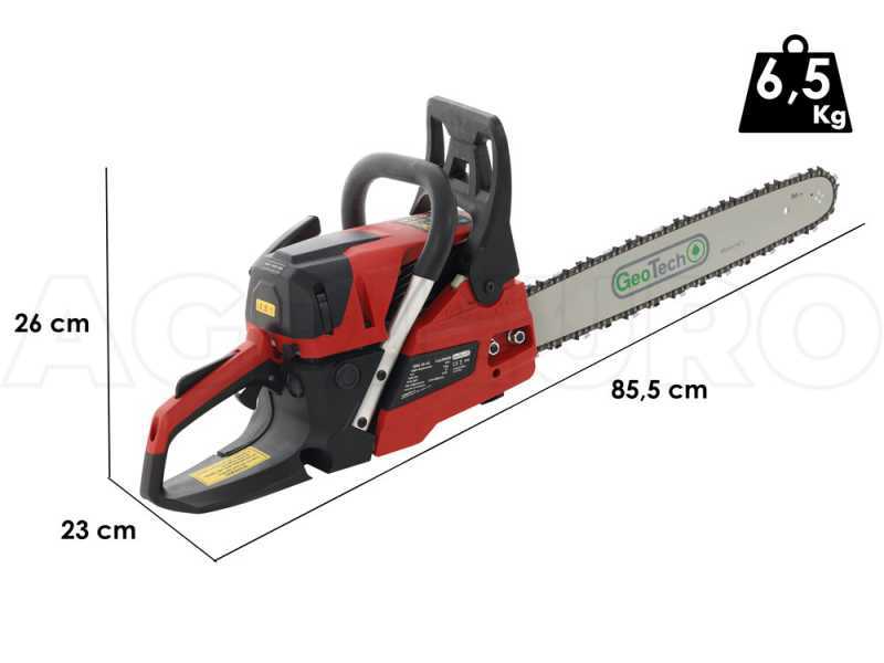 GeoTech GMS 45-45 - Motosega a scoppio da taglio - Lama da 45cm