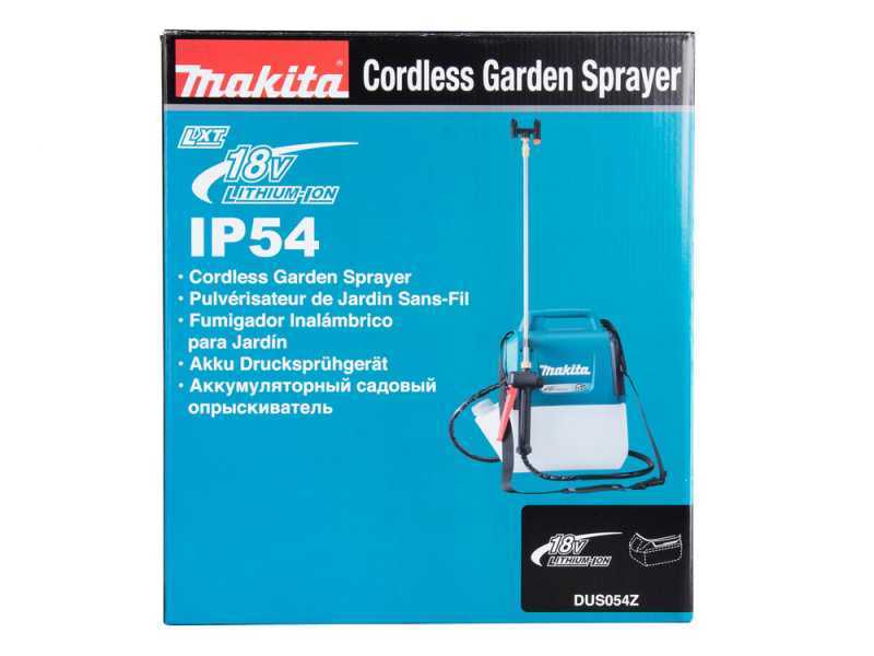 Makita DUS054Z - Pompa irroratrice a spalla a batteria - SENZA BATTERIE E CARICABATTERIE