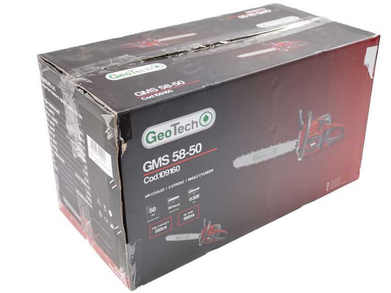 GeoTech GMS 58-50 - Motosega a scoppio da taglio - Lama da 50cm