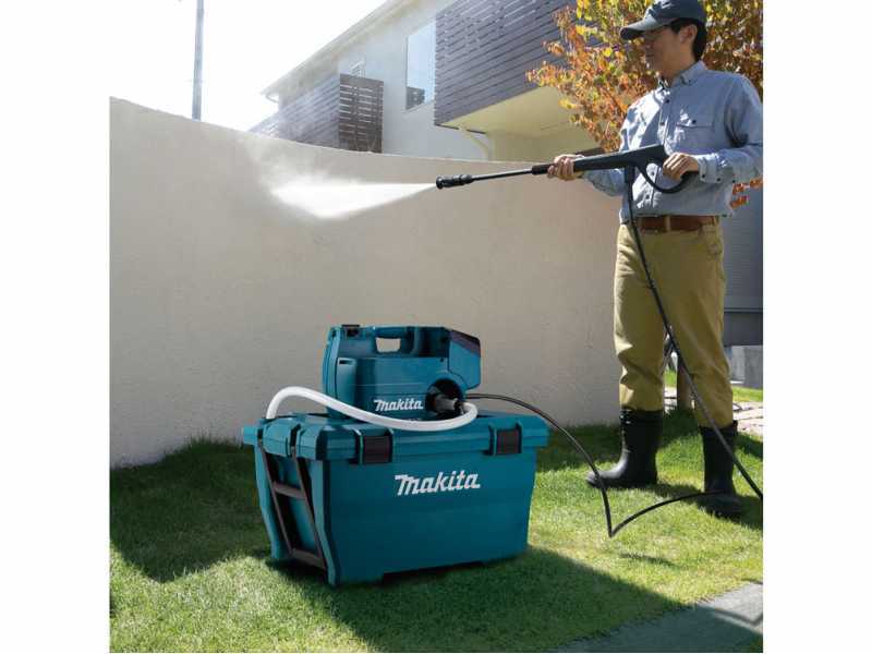 Makita DHW080ZK - Idropulitrice a batteria con vasca - SENZA BATTERIE E CARICABATTERIE