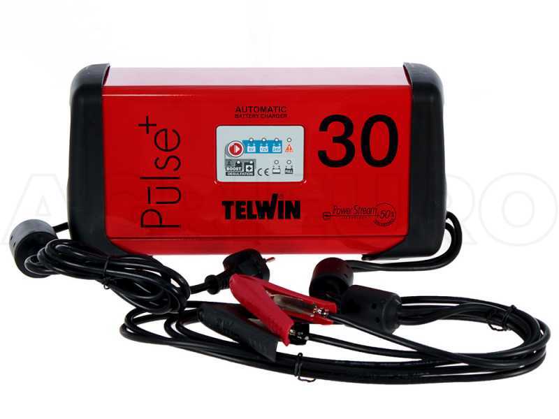 Telwin Pulse 30 - Caricabatterie multifunzione automatico - mantenitore - batterie 6/12/24V