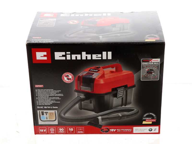 Einhell TE-VC 18/10 Li - Aspiratore portatile a batteria - 18V 5.2Ah