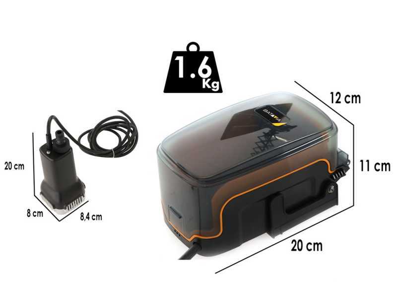 Batavia 18V - Pompa sommersa per acque chiare - SENZA BATTERIA E CARICABATTERIA