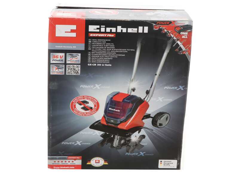 Einhell GE-CR 30 Li - Motozappa a batteria con ruote - 36V - 2x 18V 5.2Ah