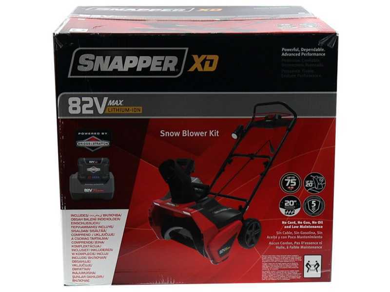 Snapper ESXD20S82K - Spazzaneve a batteria - 82V 4Ah