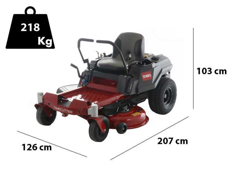 Toro Timecutter ZS  4200S CE - Trattorino rasaerba professionale a raggio zero - Larghezza di taglio 107 cm - Taglio mulching e scarico laterale