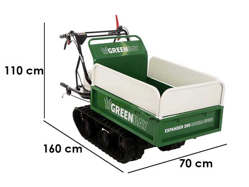 GreenBay EXPANDER 300 HONDA GP160 - Motocarriola cingolata estensibile 300Kg