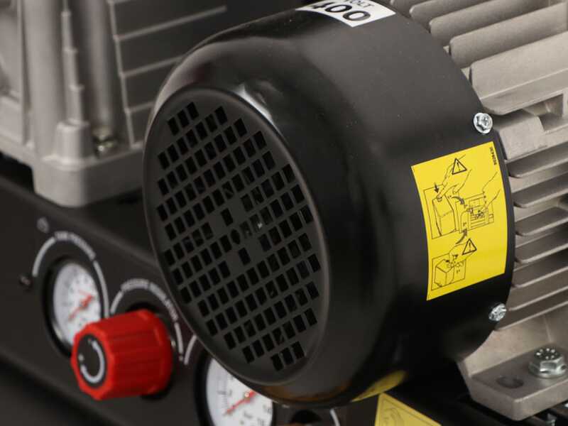 Nuair B3800B/4CT/200 Tech-Pro - Compressore aria elettrico trifase a cinghia - Motore 4 HP - 200 lt