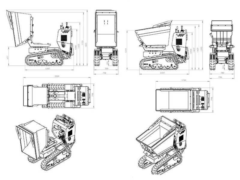 Motocarriola cingolata RAPTOR 7800 HDT - Honda GX390