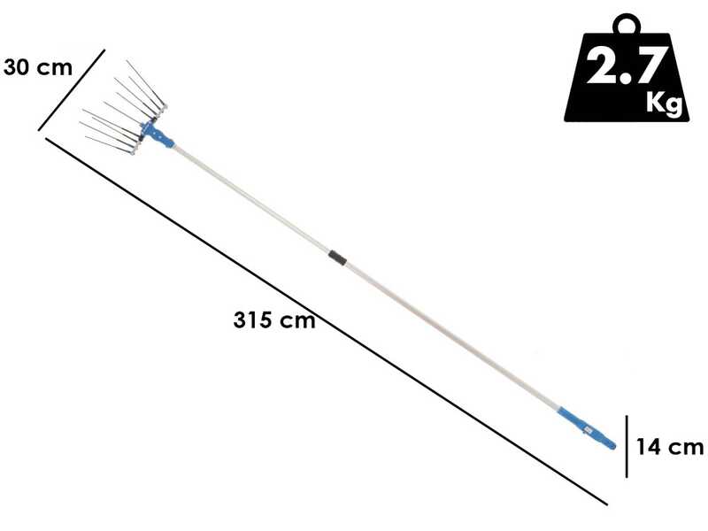 Paterlini OLIVELOX BA 3 - Abbacchiatore elettrico - 12V - da 2 a 3 metri