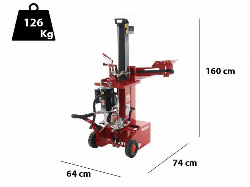 Ceccato Olindo BULL SPLET10 KOMBI  - Spaccalegna ibrido - Verticale - Elettrico e a trattore