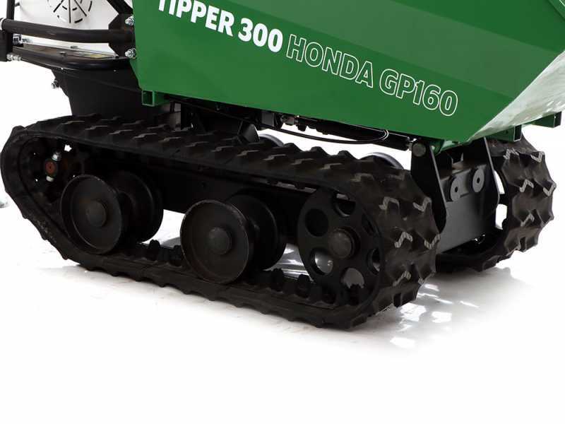 GreenBay TIPPER 300 HONDA GP160 - Motocarriola cingolata dumper ribaltabile 300Kg