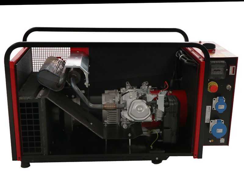 TecnoGen H8000SS/A - Generatore di corrente a benzina silenziato 5.8 kW - Continua 5.2 kW Monofase + ATS