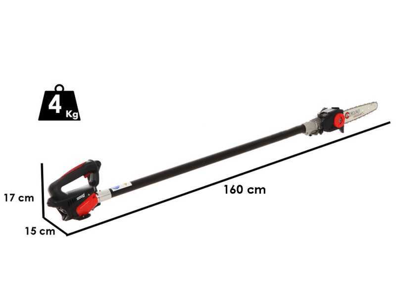 Infaco TR9 - Potatore a batteria su asta fissa da 93 cm - Batteria a zaino inclusa