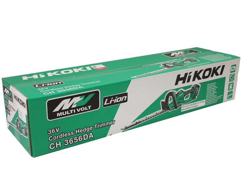 HiKOKI CH3656DA - Tagliasiepi a batteria 36V/2.5Ah - Lama da 62 cm 