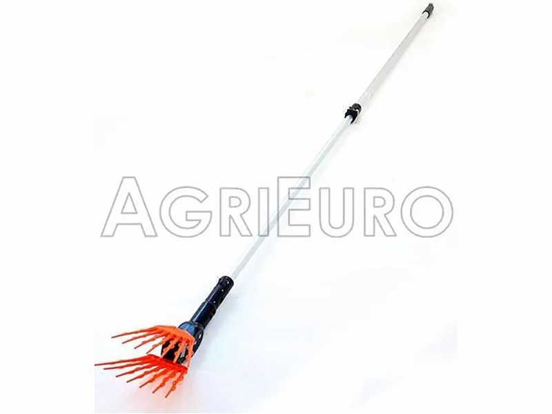 TecnoVIR Olivir - Abbacchiatore elettrico a batteria 150-250 cm - asta telescopica in alluminio