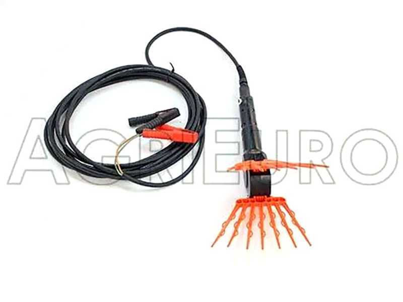 TecnoVIR Olivir - Abbacchiatore elettrico a batteria - asta telescopica in alluminio 120-200 cm