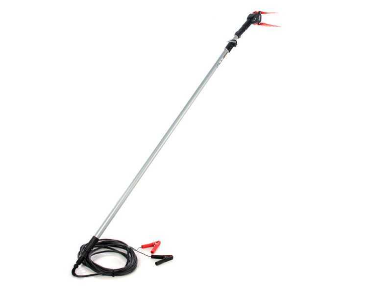 TecnoVIR Olivir - Abbacchiatore elettrico a batteria 185-330 cm - asta telescopica in alluminio