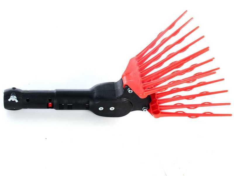 TecnoVIR Olivir - Abbacchiatore elettrico a batteria 185-330 cm - asta telescopica in alluminio