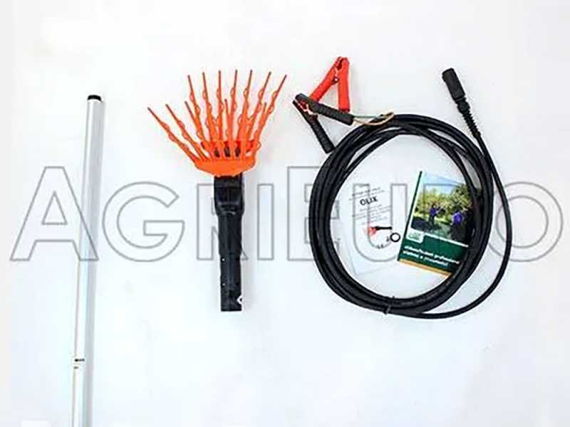 TecnoVIR Olivir - Abbacchiatore elettrico a batteria - scuotitore per olive da 200 cm con asta fissa