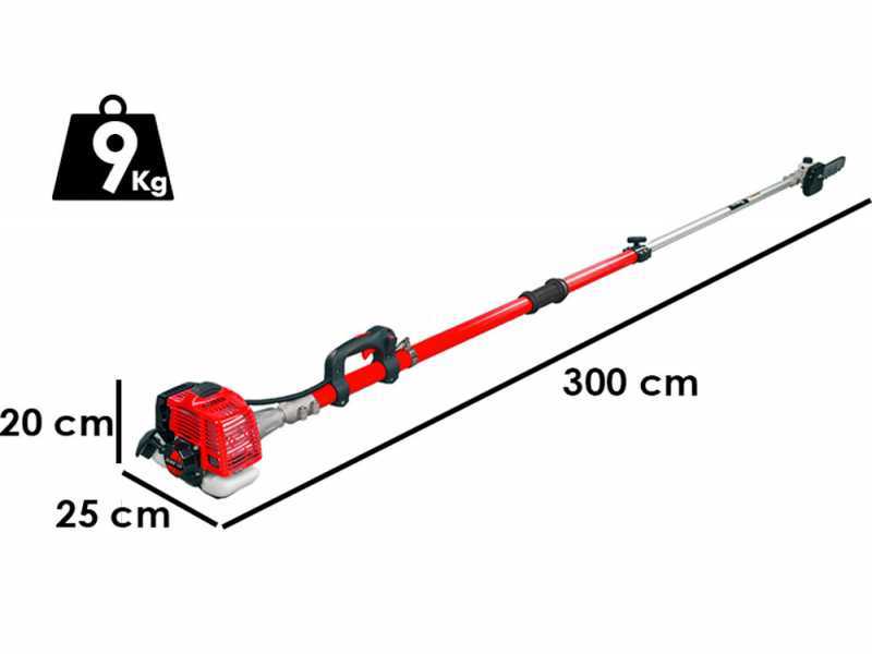 BlueBird PTT261 - Potatore a scoppio su asta telescopica - Lama da 30cm