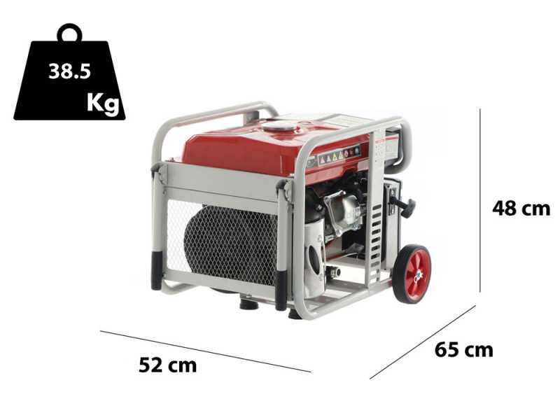GeoTech-Pro iGGP5000ES - Generatore di corrente inverter con avv. elettrico carrellato 4 kW - Continua 3.5 kW Monofase