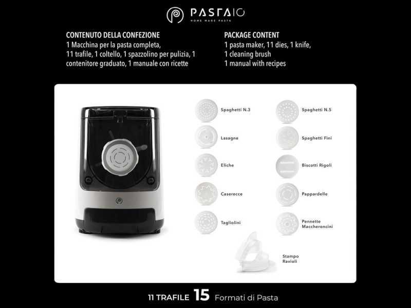 Classe Pastaio Double - Macchina per la pasta elettrica - 2 in 1 - Impasta ed estrude